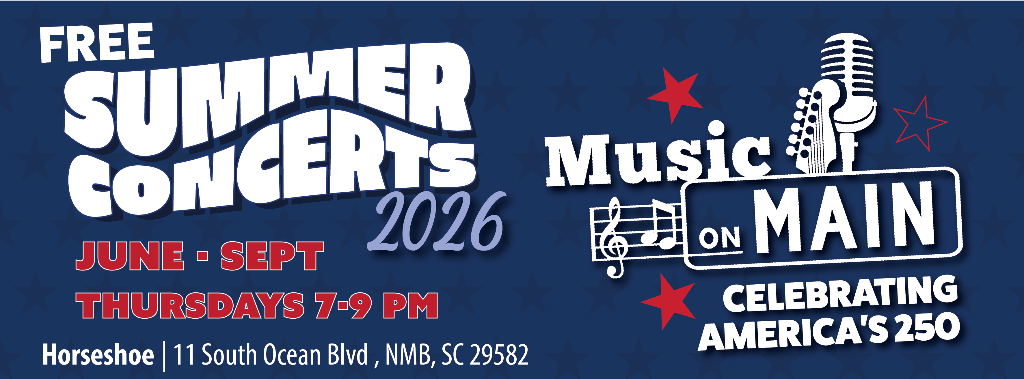 Music on Main Banner